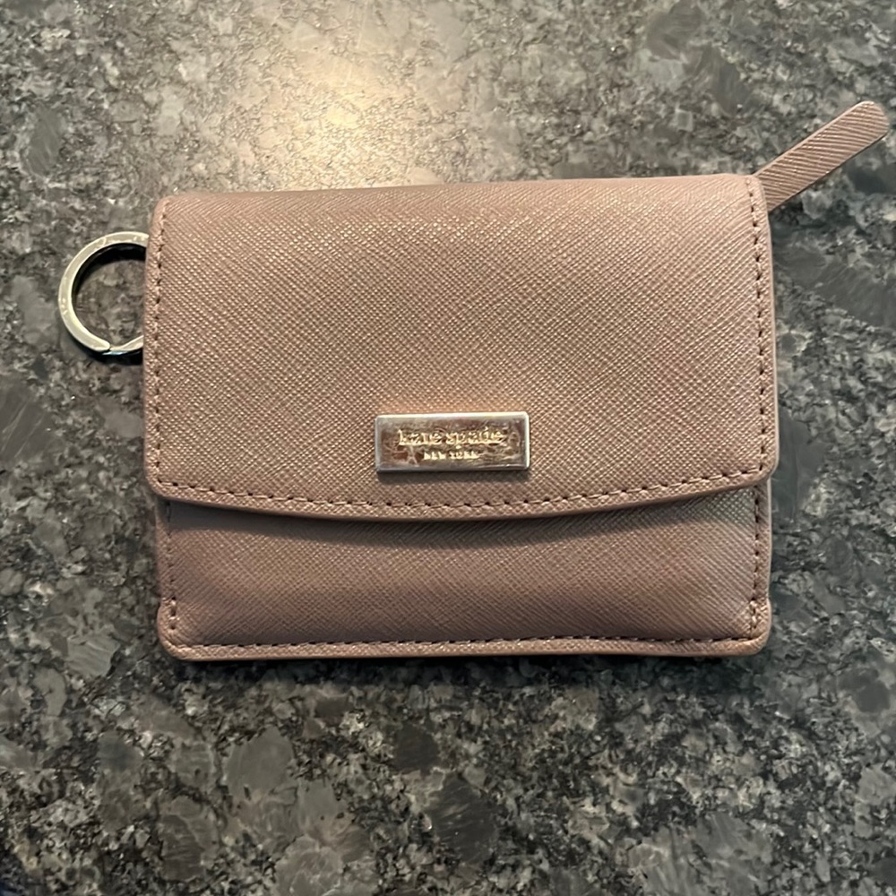 Small Taupe multi card holder Kate Spade wallet